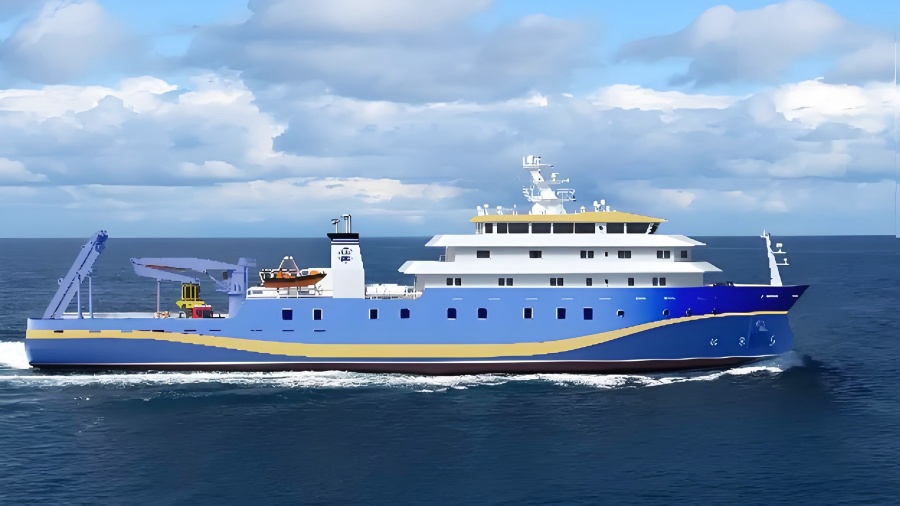 3,500-ton Oceanographic Research Vessel
